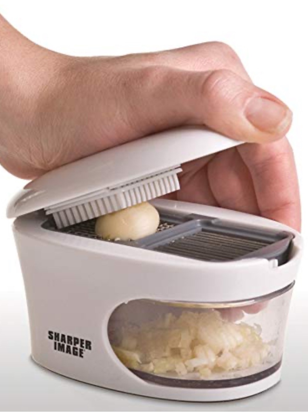SHARPER IMAGE 3-IN-1 GARLIC PRESS